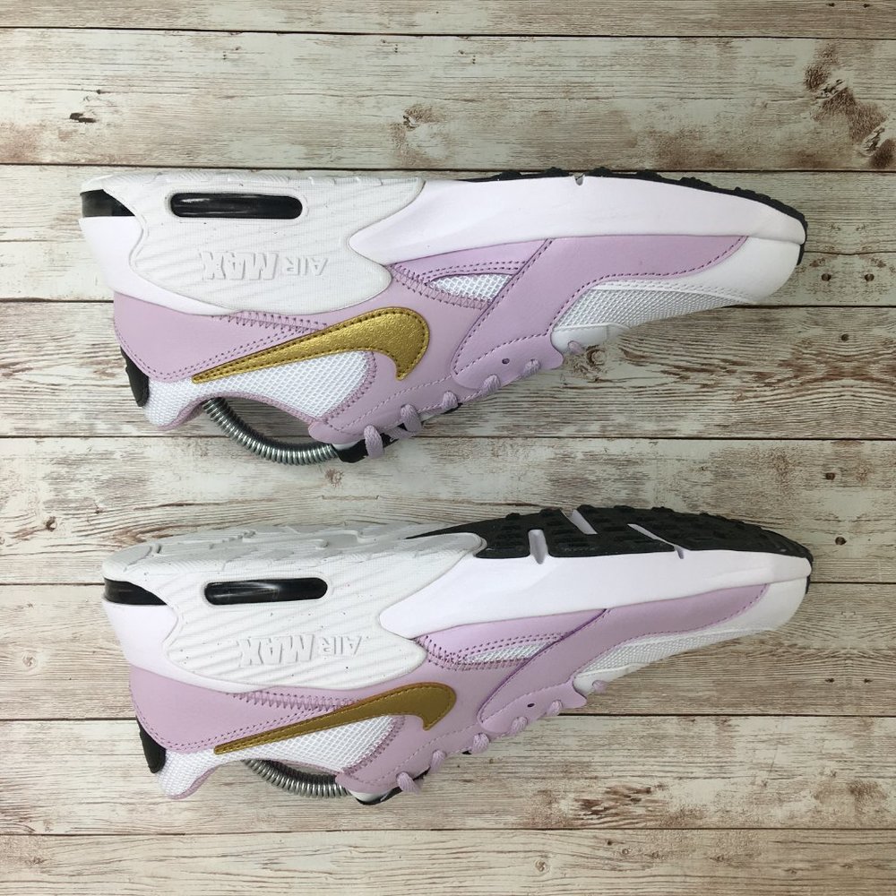 Nike Air Max Excee White Gold Iced Lilac Sneaker Lifestyle Comfort Walking Shoe - Picture 4 of 8